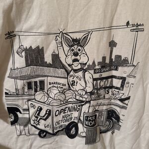 San Antonio Spurs T Shirt XL Opening Night 2023 Victor Wembanyama Debut Game